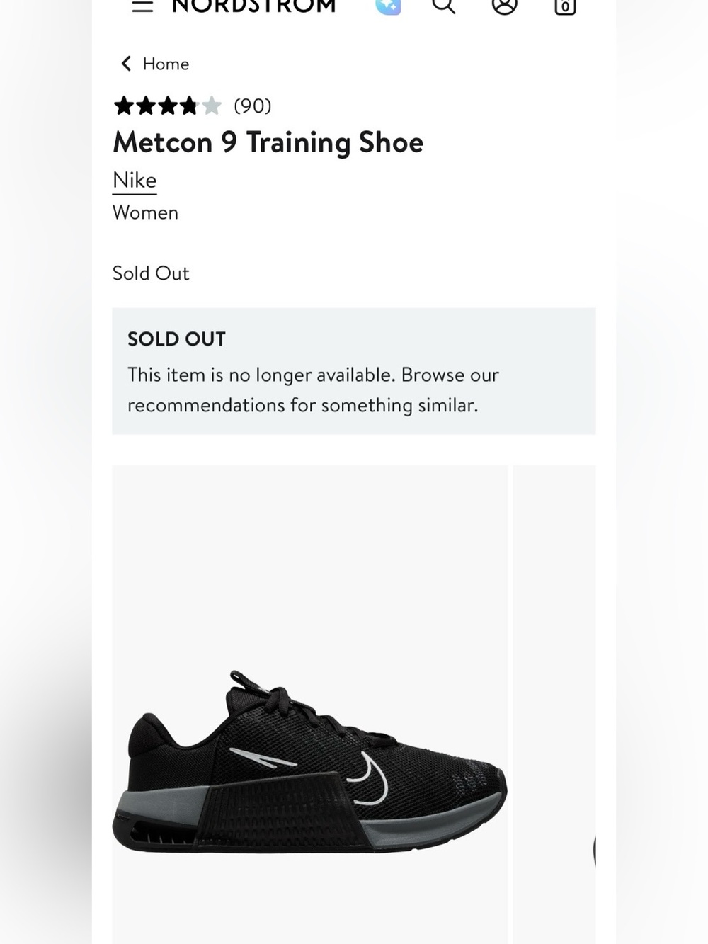 Nike Metcon 9 Training Shoe SZ 9 - Picture 8 of 9